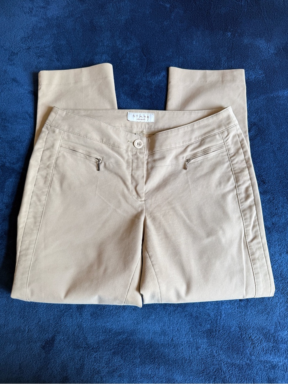 St. John's Bay Women's Straight-Leg Jeans in Beige